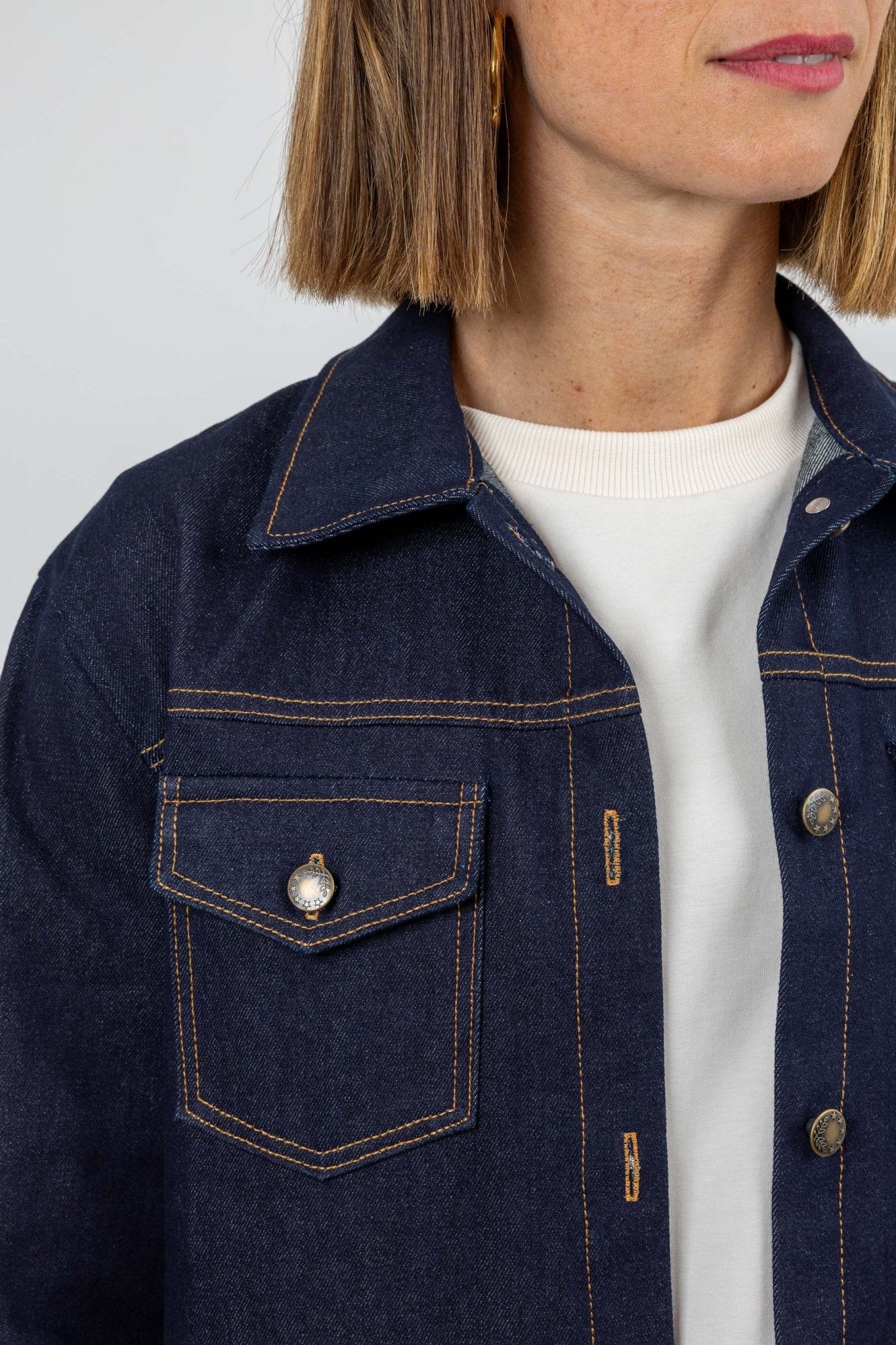 I am GOLD - Denim Jacket Pattern - I AM PATTERNS - Simplifi Fabric