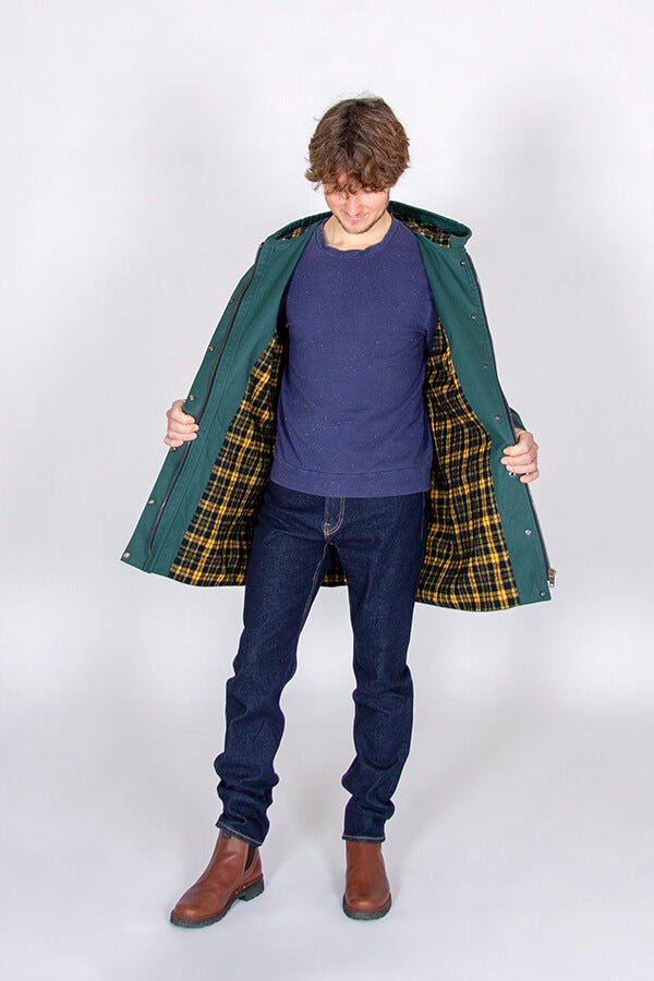 I am JACQUES (Mens) - Classic Raincoat Pattern - I AM PATTERNS - Simplifi Fabric