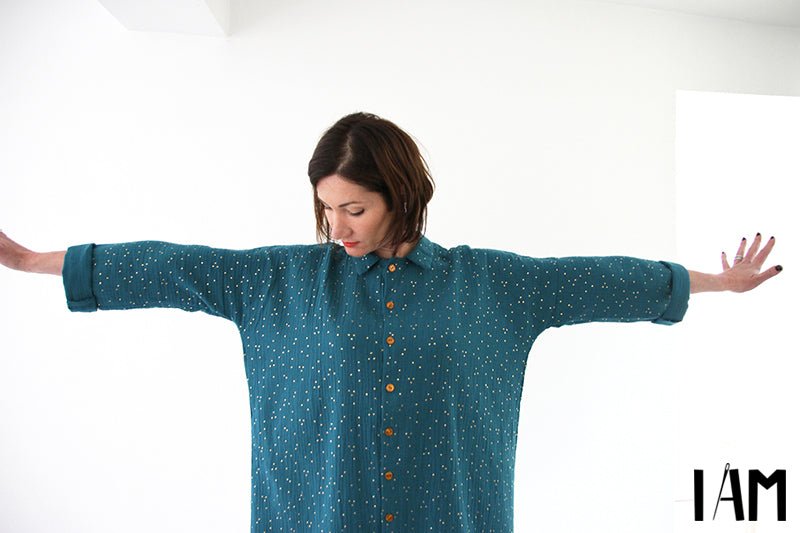 I am LUCIENNE - Shirt, Tunic + Dress Pattern - I AM PATTERNS - Simplifi Fabric