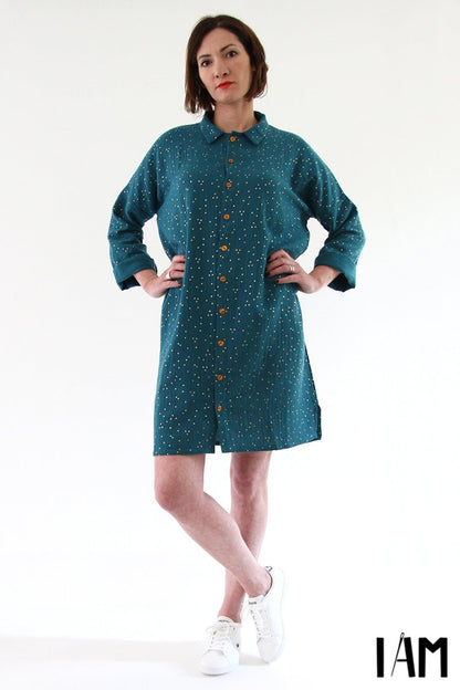 I am LUCIENNE - Shirt, Tunic + Dress Pattern - I AM PATTERNS - Simplifi Fabric