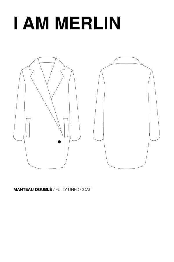 I am MERLIN - Lapel Coat Pattern - I AM PATTERNS - Simplifi Fabric