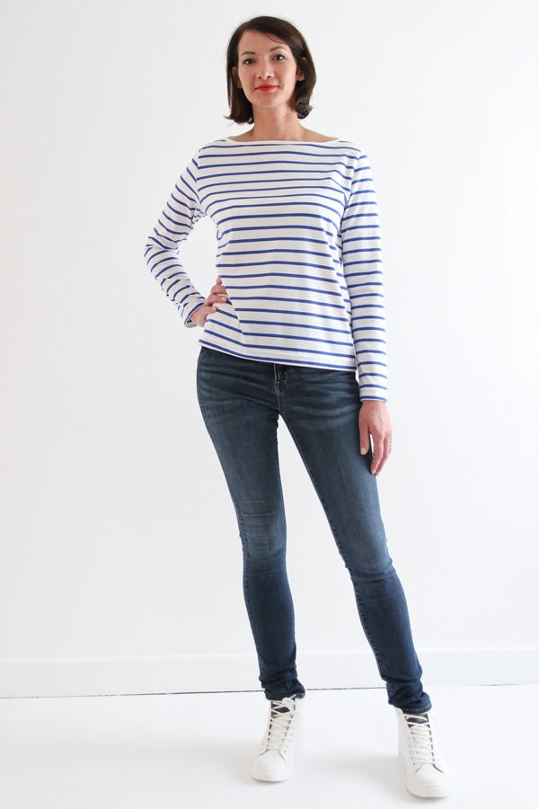 I am MILOR (Ladies) - Classic Boatneck Tshirt Pattern - I AM PATTERNS - Simplifi Fabric