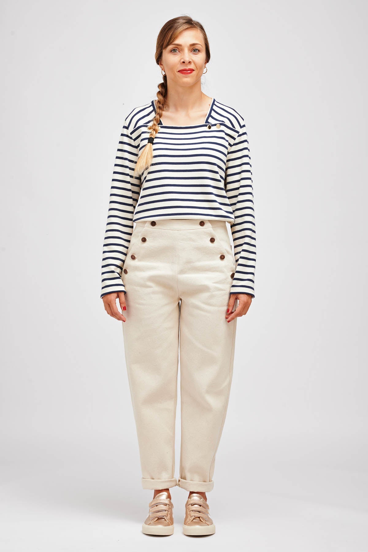 I am NOUT - Sailor Trousers Pattern - I AM PATTERNS - Simplifi Fabric