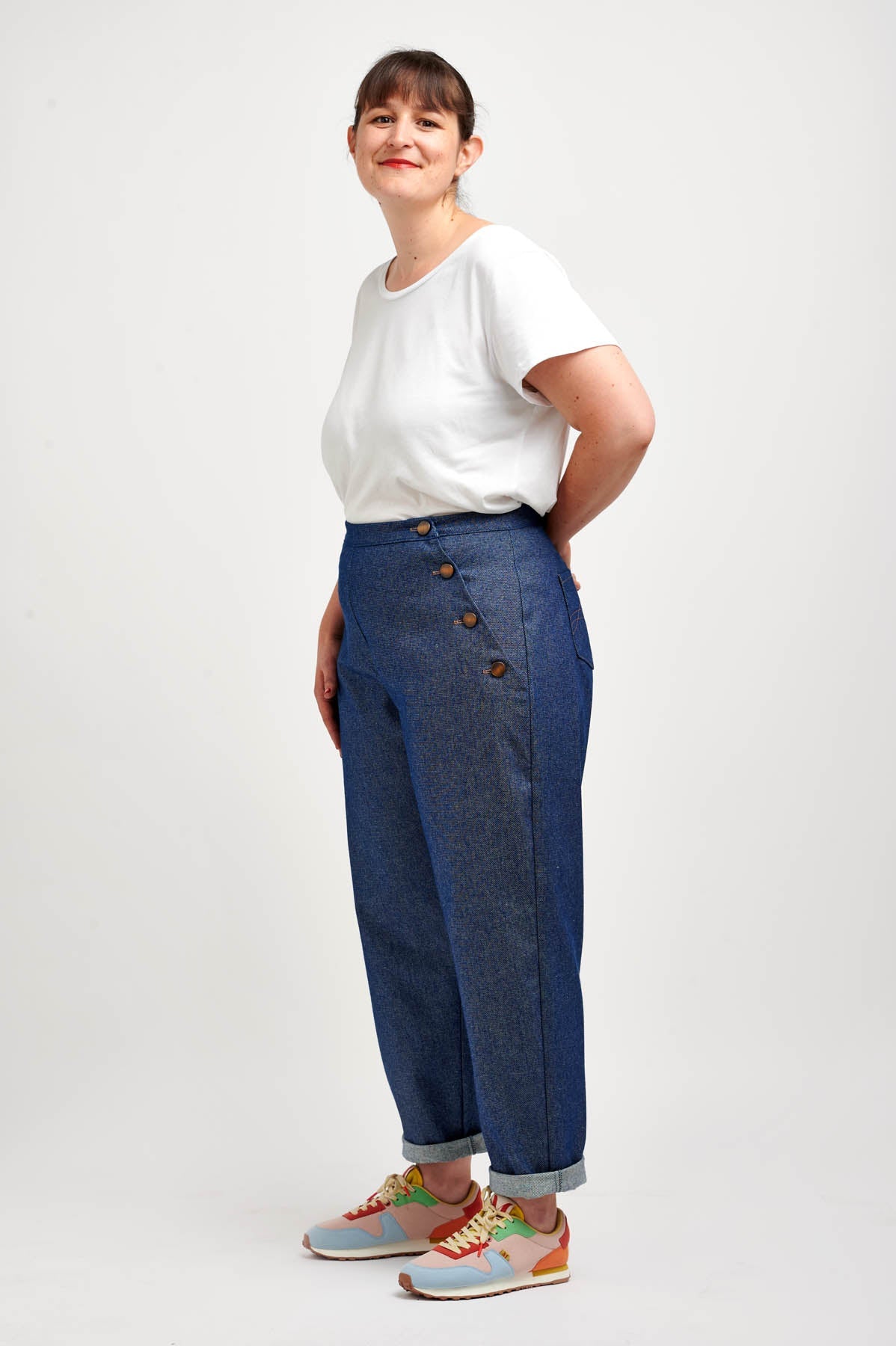 I am NOUT - Sailor Trousers Pattern - I AM PATTERNS - Simplifi Fabric