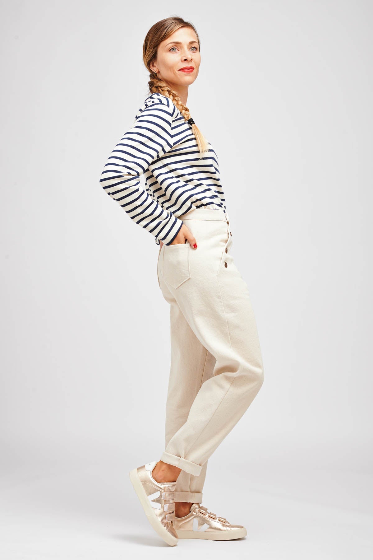 I am NOUT - Sailor Trousers Pattern - I AM PATTERNS - Simplifi Fabric