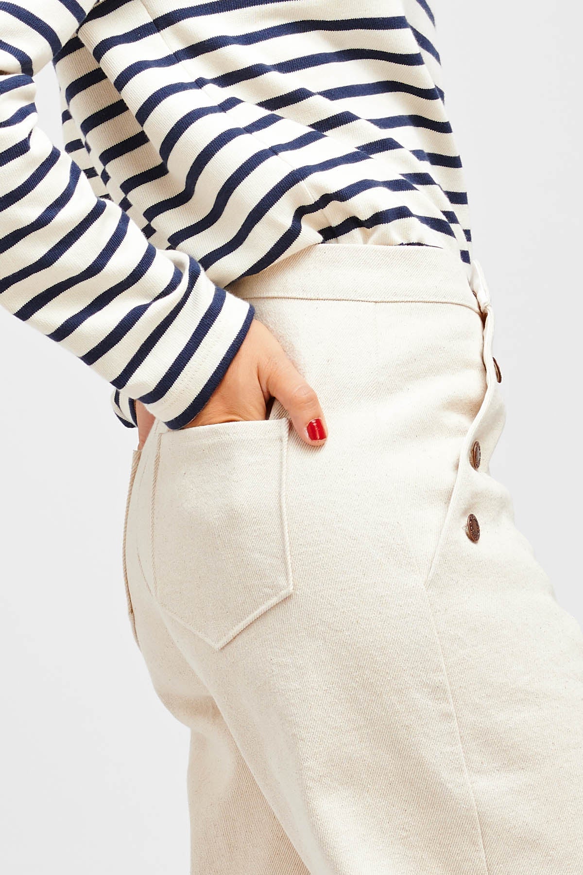 I am NOUT - Sailor Trousers Pattern - I AM PATTERNS - Simplifi Fabric