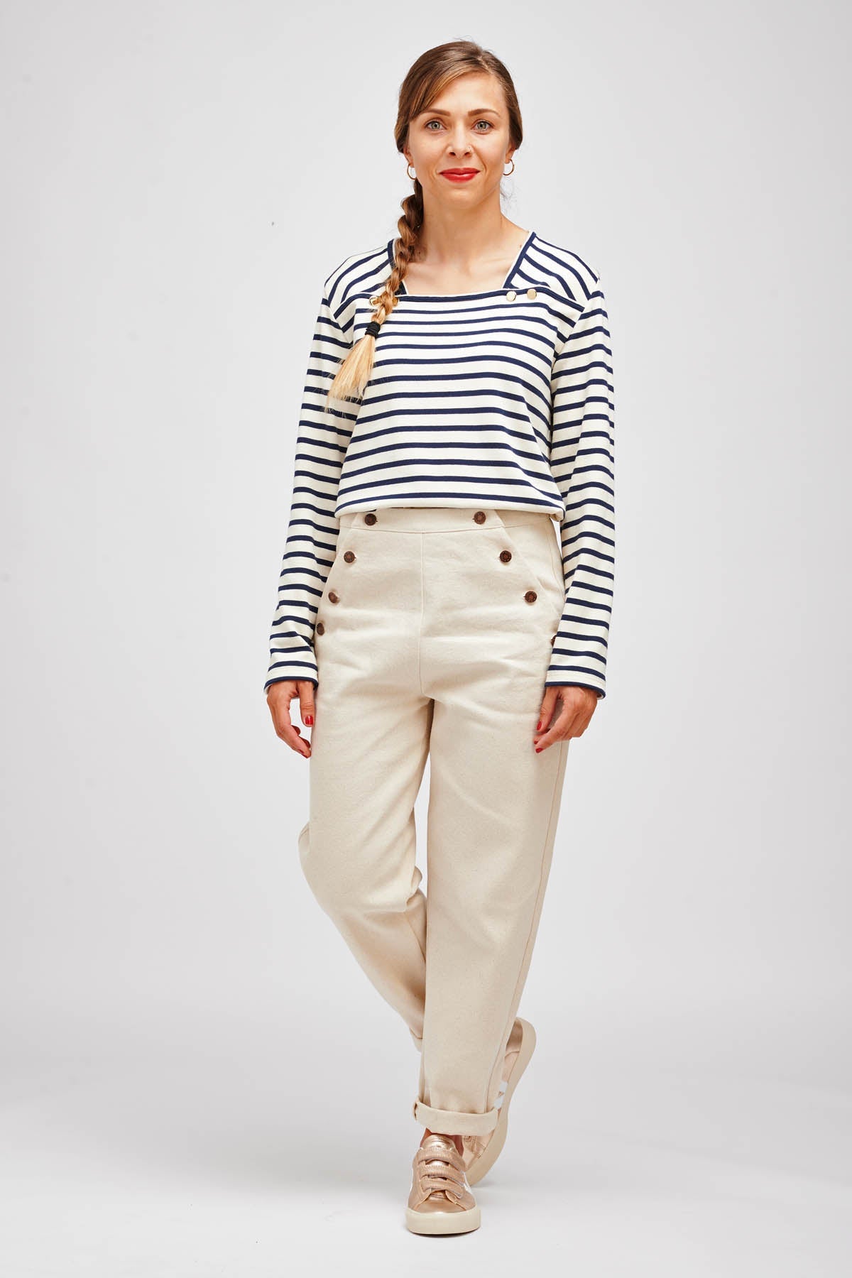 I am NOUT - Sailor Trousers Pattern - I AM PATTERNS - Simplifi Fabric