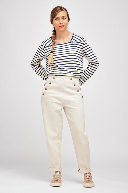 I am NOUT - Sailor Trousers Pattern - I AM PATTERNS - Simplifi Fabric