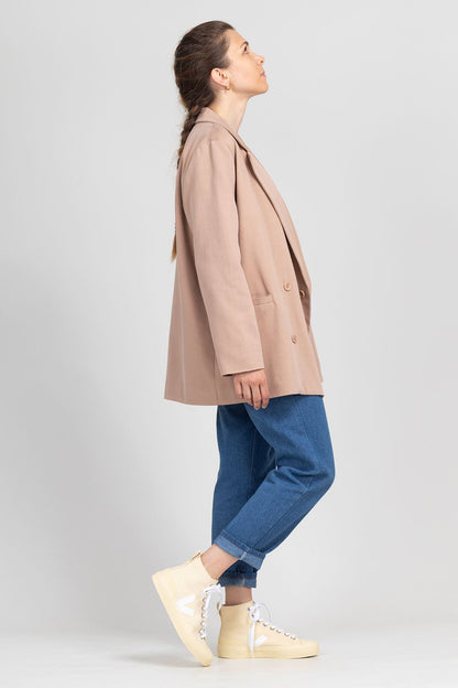 I am ROSE - Oversized Double - Breasted Blazer Pattern - I AM PATTERNS - Simplifi Fabric