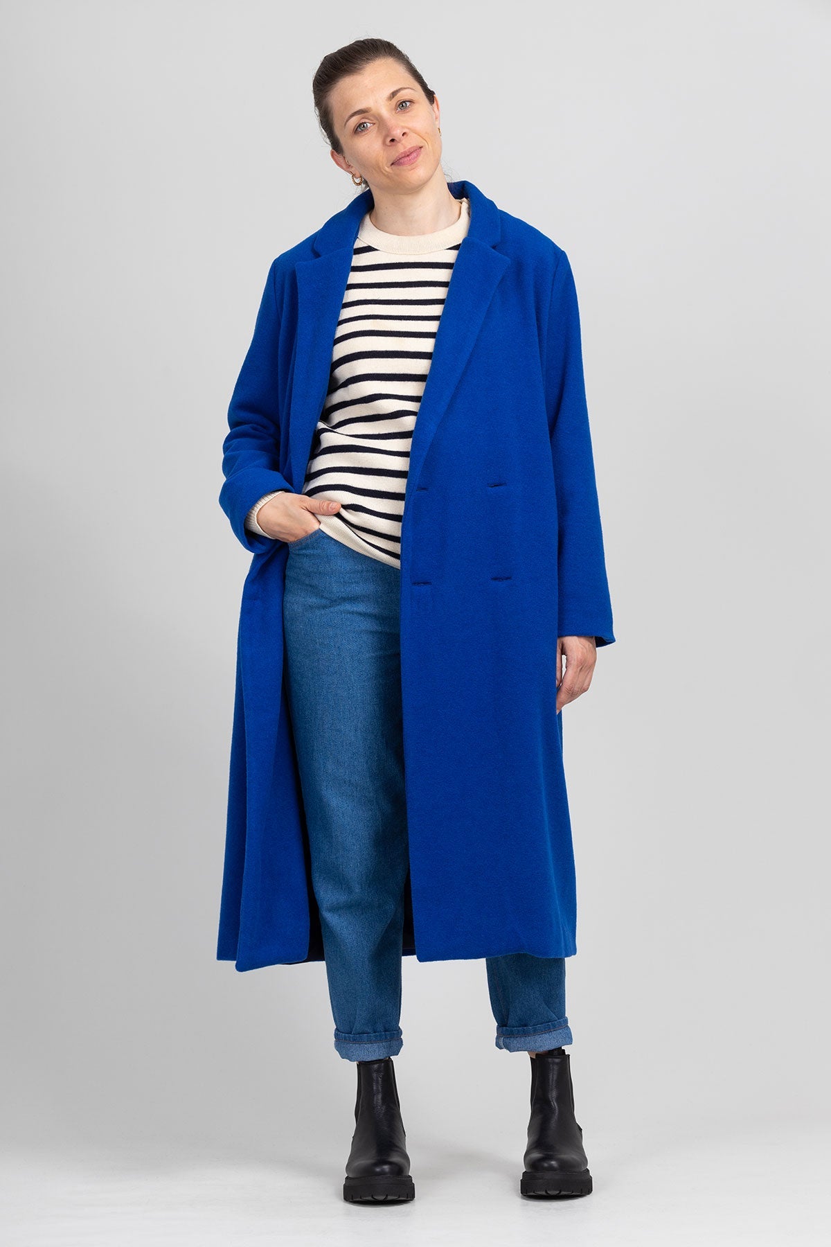 I am ROSE - Oversized Double - Breasted Blazer Pattern - I AM PATTERNS - Simplifi Fabric