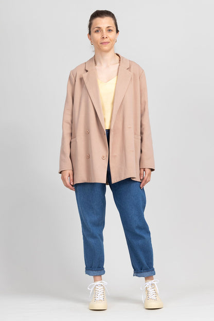 I am ROSE - Oversized Double - Breasted Blazer Pattern - I AM PATTERNS - Simplifi Fabric