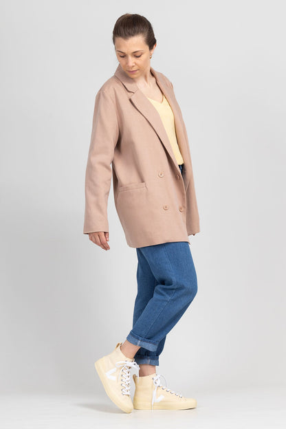 I am ROSE - Oversized Double - Breasted Blazer Pattern - I AM PATTERNS - Simplifi Fabric