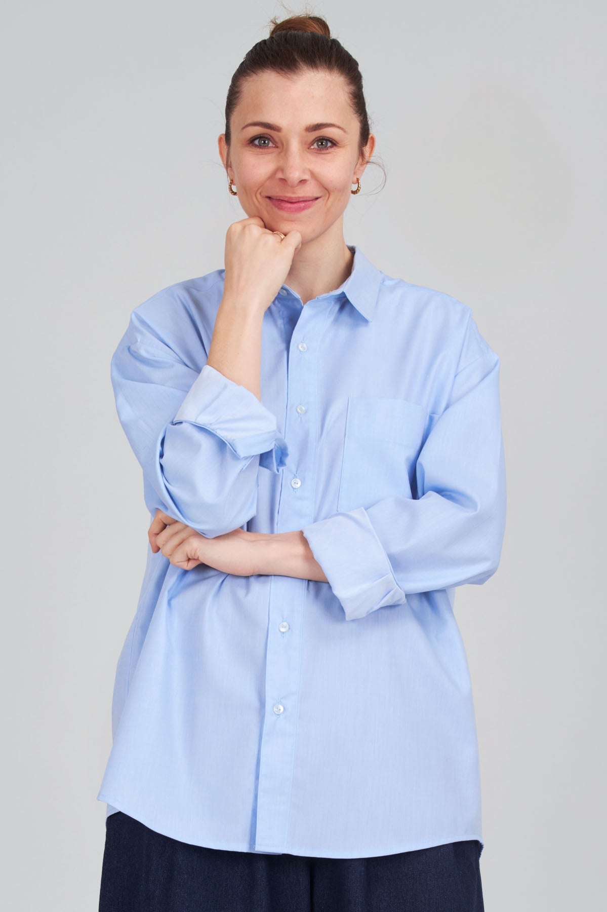 I am ROSE - Oversized Double - Breasted Blazer Pattern - I AM PATTERNS - Simplifi Fabric