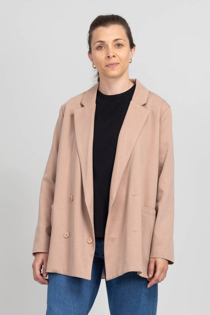 I am ROSE - Oversized Double - Breasted Blazer Pattern - I AM PATTERNS - Simplifi Fabric