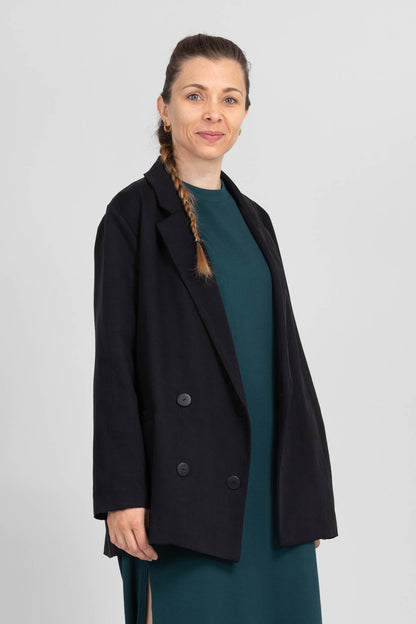 I am ROSE - Oversized Double - Breasted Blazer Pattern - I AM PATTERNS - Simplifi Fabric