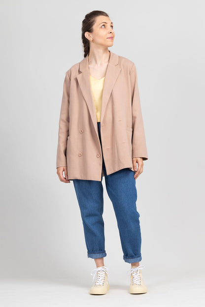 I am ROSE - Oversized Double - Breasted Blazer Pattern - I AM PATTERNS - Simplifi Fabric