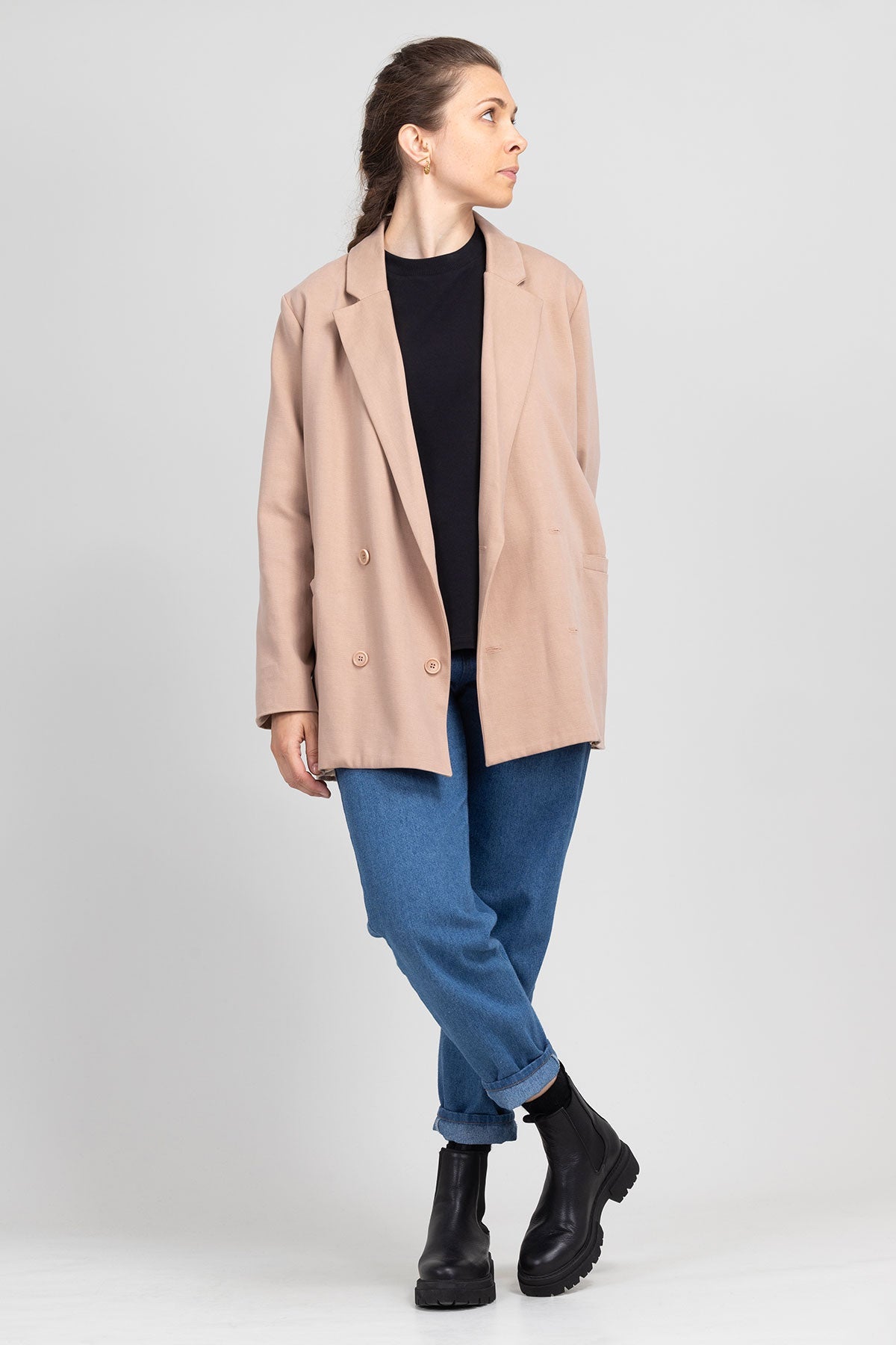 I am ROSE - Oversized Double - Breasted Blazer Pattern - I AM PATTERNS - Simplifi Fabric