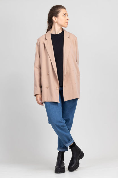 I am ROSE - Oversized Double - Breasted Blazer Pattern - I AM PATTERNS - Simplifi Fabric