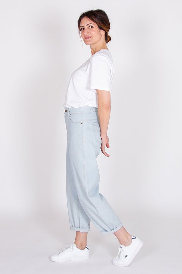 I Am SUNSHINE - Tapered Leg Cut or Slouchy Jeans Pattern - I AM PATTERNS - Simplifi Fabric