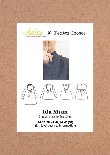 Ida Mum Blouse & Dress Sewing Pattern - Ladies 34/46 - Ikatee - Simplifi Fabric