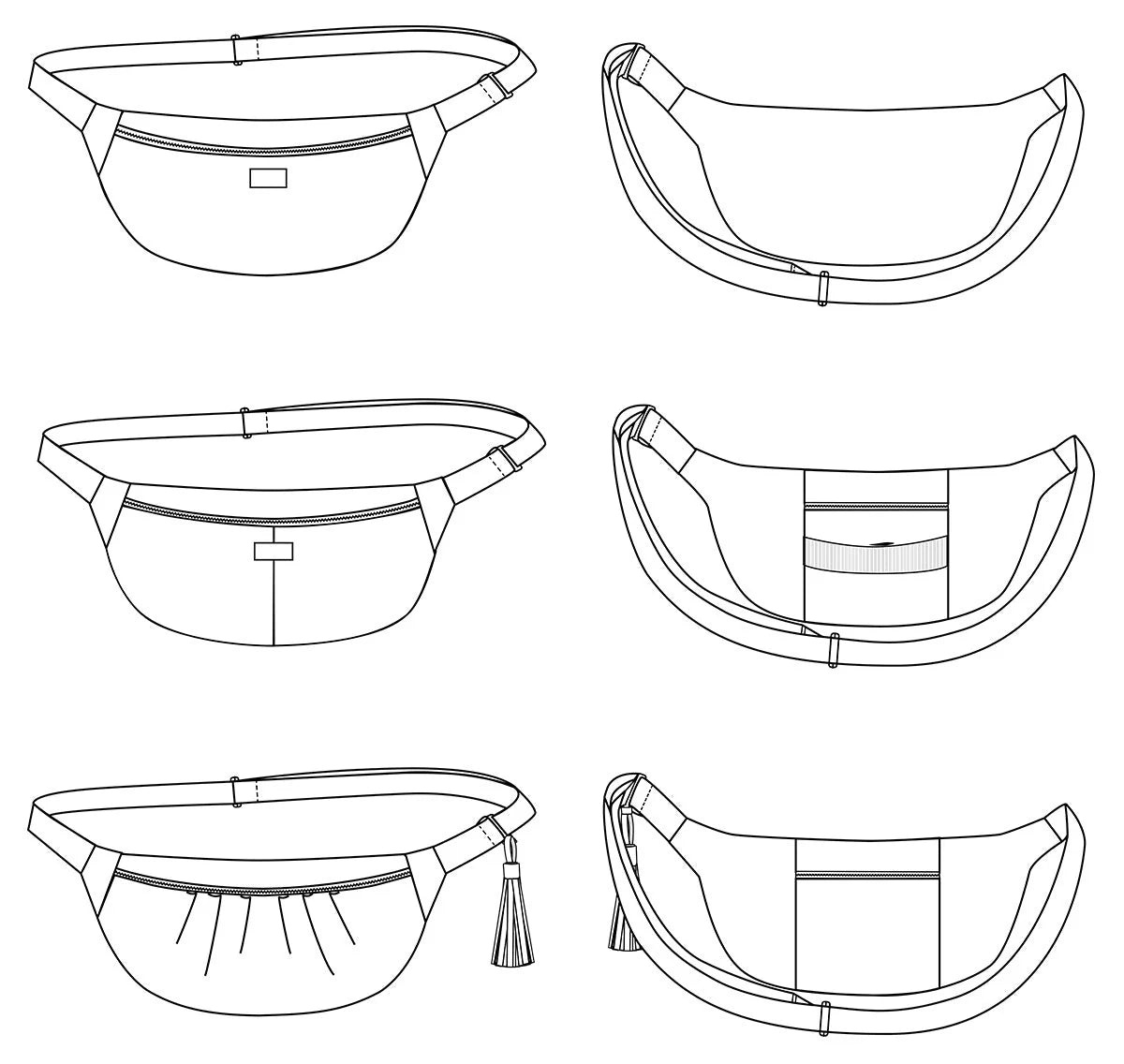 IKABANANA Fanny Pack - Paper Sewing Pattern - Ikatee - Simplifi Fabric