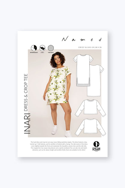 Inari Dress & Crop Tee - PDF Pattern - Named Clothing - Simplifi Fabric