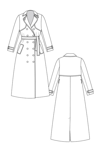 Isla Trench Coat - PDF Pattern - Named Clothing - Simplifi Fabric