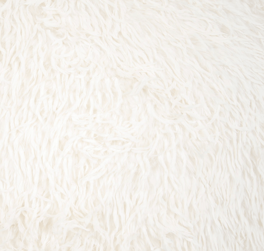 Ivory Feather Hair Vegan Faux Fur - Katia - Simplifi Fabric