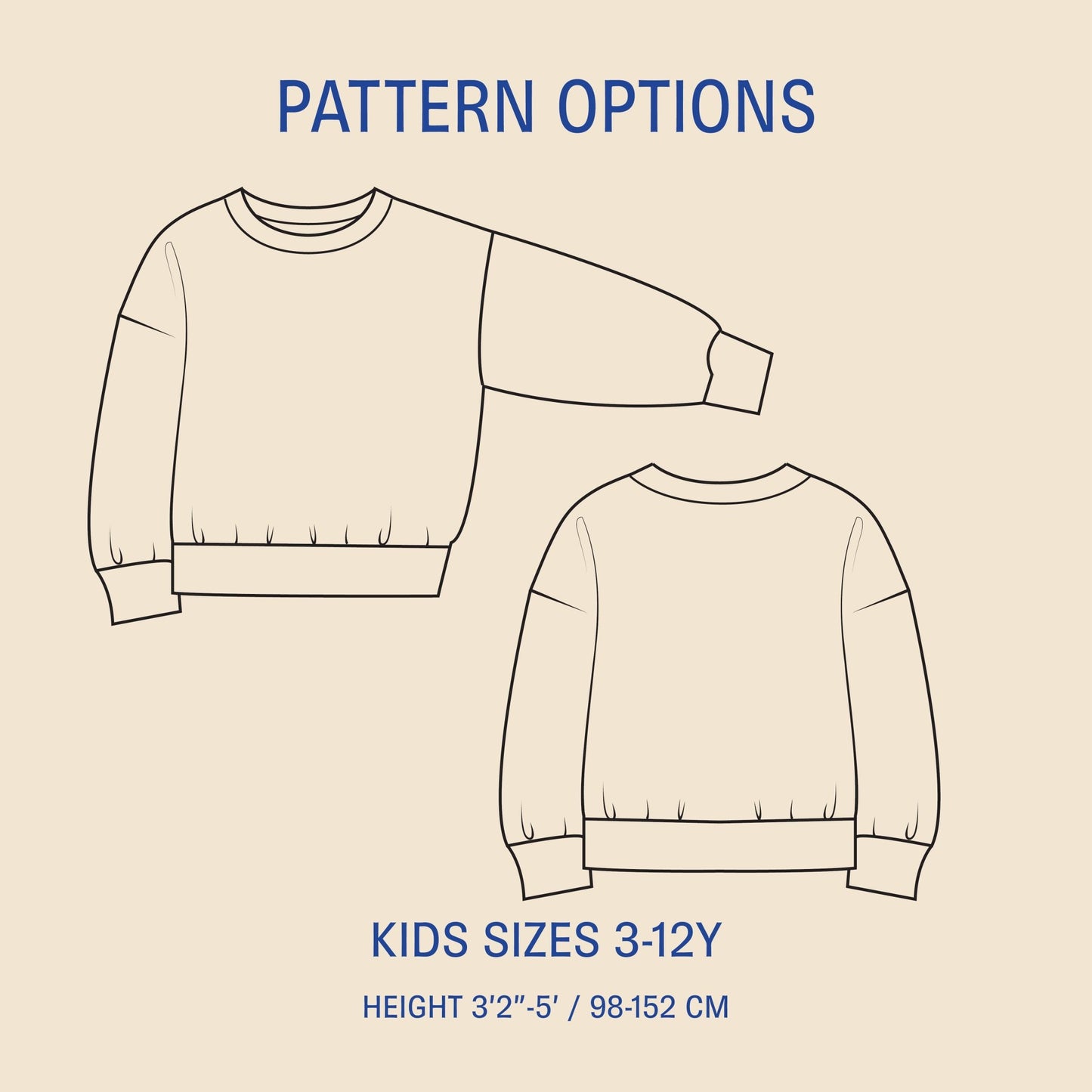 James Sweater Kids' Paper Pattern - Wardrobe by Me - Simplifi Fabric