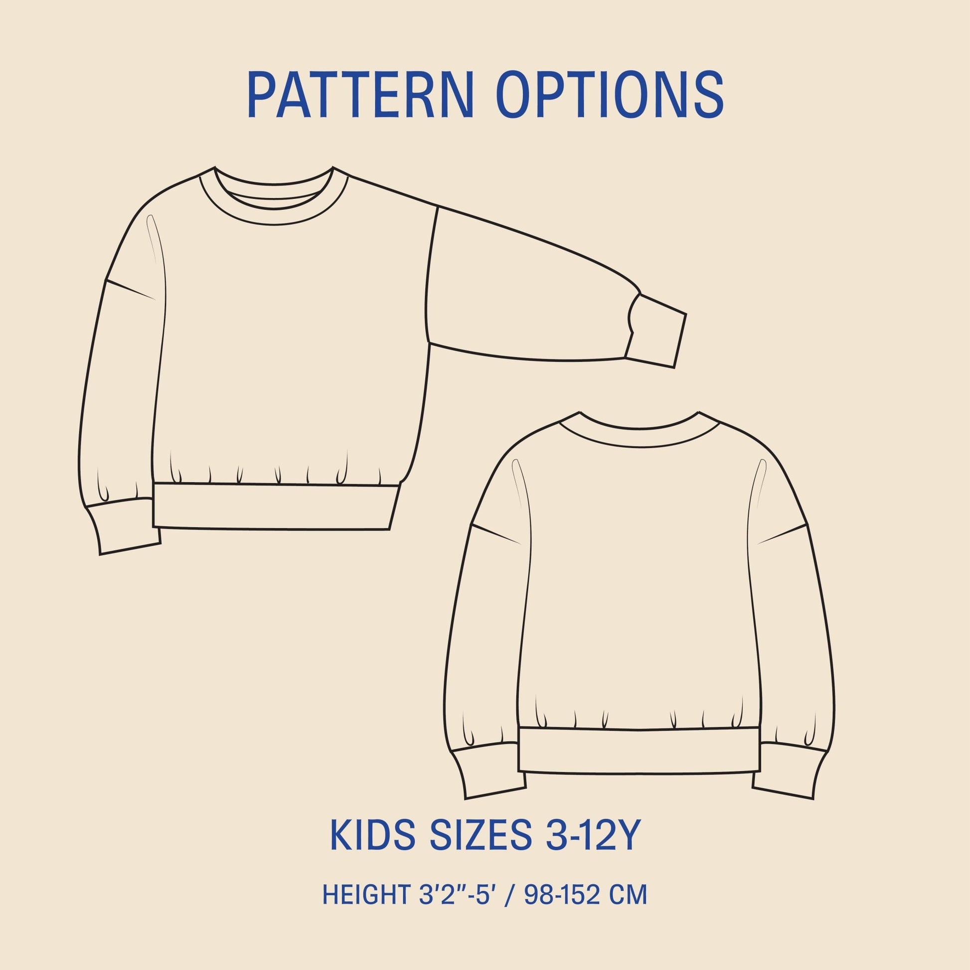 James Sweater Kids' Paper Pattern - Wardrobe by Me - Simplifi Fabric