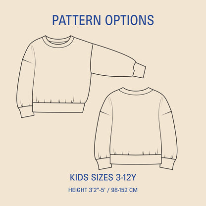 James Sweater Kids' Paper Pattern - Wardrobe by Me - Simplifi Fabric