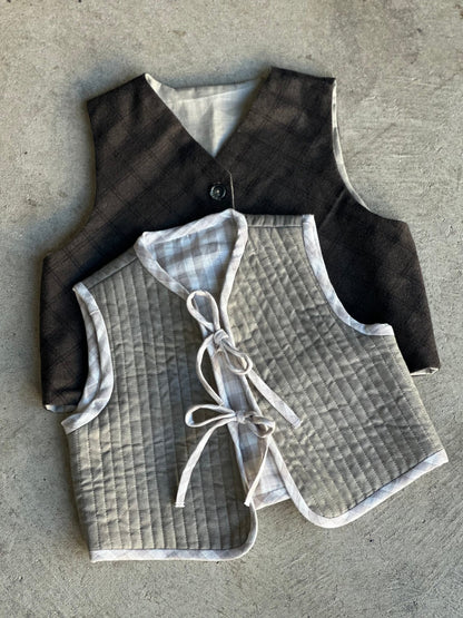 Japi Reversible Unisex Vest (18mo - 12yrs) PDF Sewing Pattern - Atelier Mimito - Simplifi Fabric