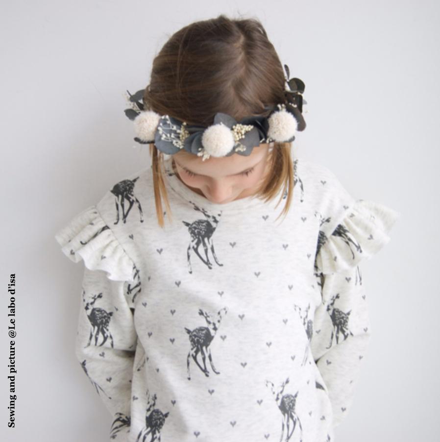 Jasmin Sweatshirt & Dress Sewing Pattern - Kids 3/12Y - Ikatee - Simplifi Fabric