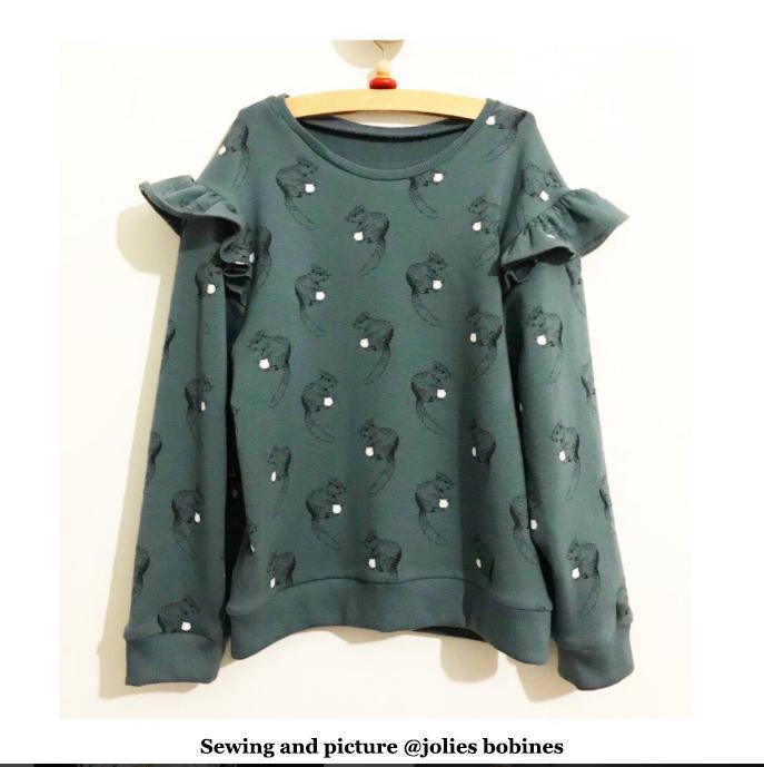 Jasmin Sweatshirt & Dress Sewing Pattern - Kids 3/12Y - Ikatee - Simplifi Fabric