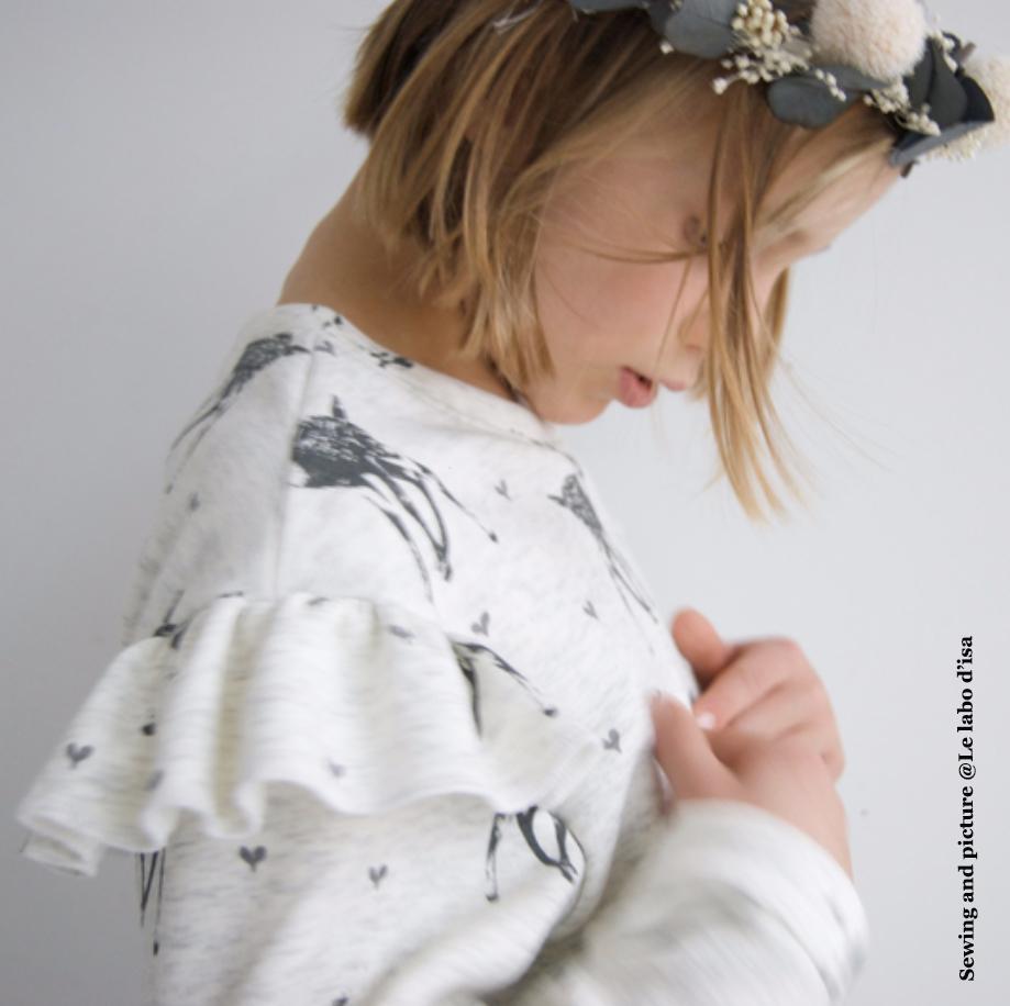 Jasmin Sweatshirt & Dress Sewing Pattern - Kids 3/12Y - Ikatee - Simplifi Fabric