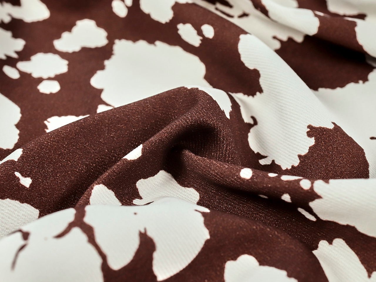 Jessie Cow Print Denim - Ivory - Oeko - Tex 100 - Fabric Godmother - Simplifi Fabric