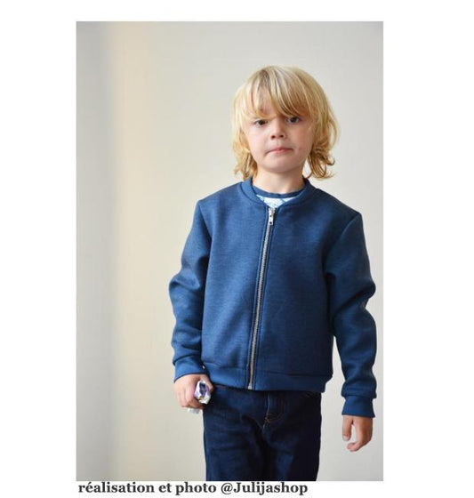 Jules Bomber Jacket / Vest Sewing Pattern - Kids 3/8Y - Ikatee - Simplifi Fabric