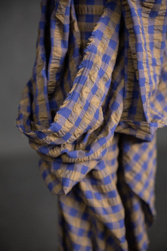 Jupiter Gingham Seersucker Indian Organic Cotton - Merchant & Mills - Simplifi Fabric