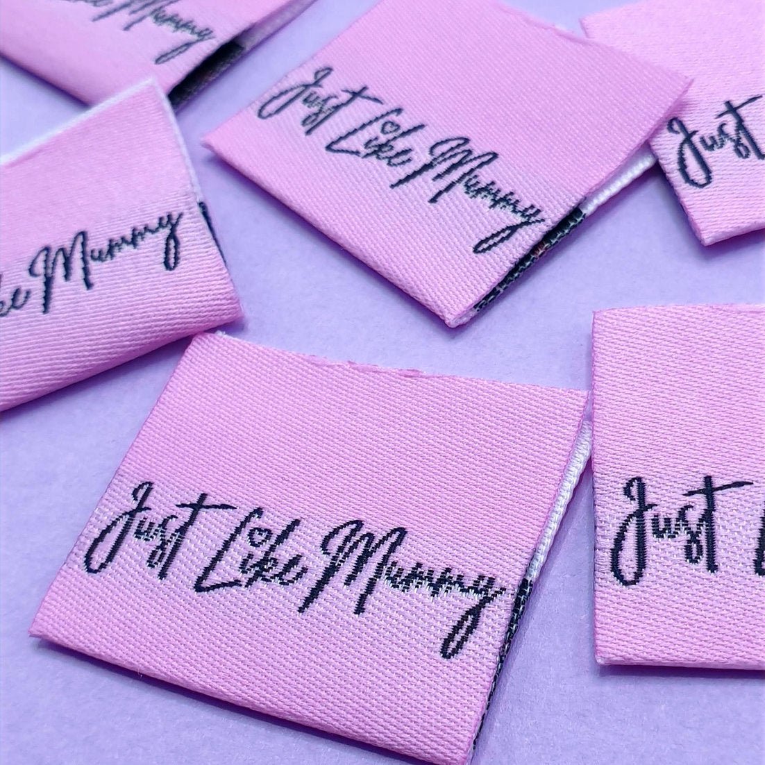 "JUST LIKE MOMMY" Woven Label Pack - Sew Anonymous - Simplifi Fabric