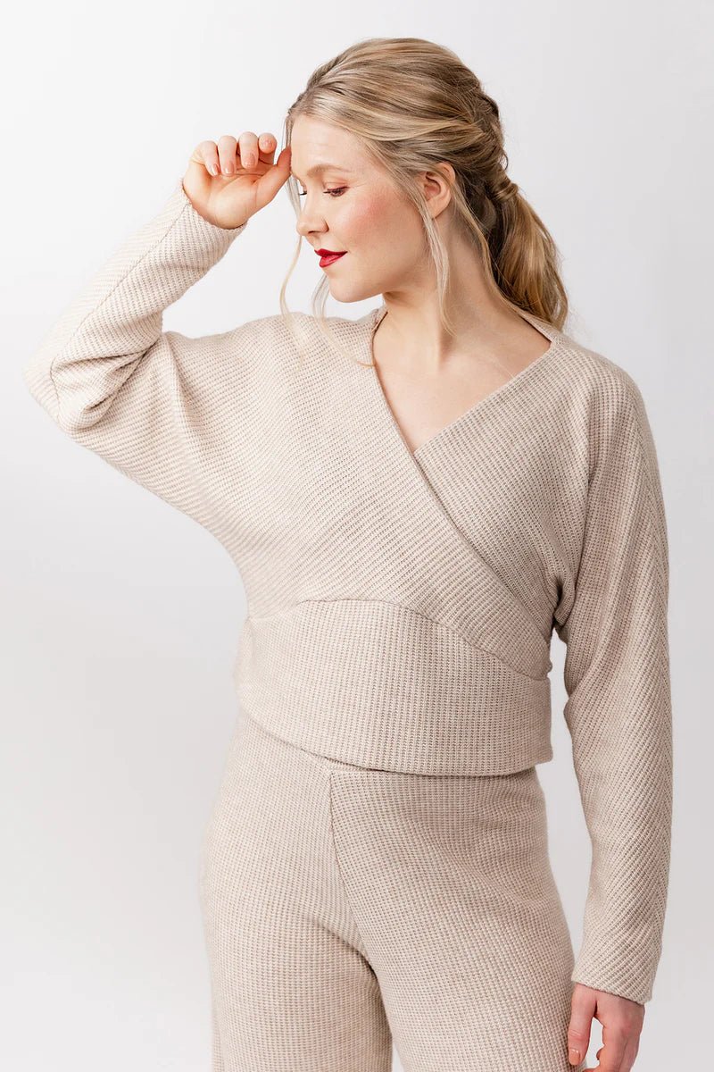 Kajo Batwing Wrap Sweater & Dress - Named Clothing - Sewing Pattern - Simplifi Fabric