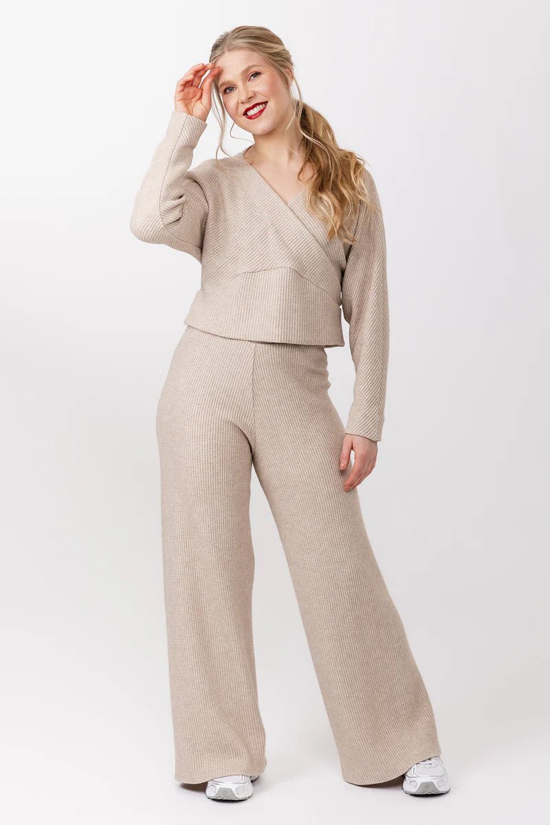 Kajo Batwing Wrap Sweater & Dress - Named Clothing - Sewing Pattern - Simplifi Fabric