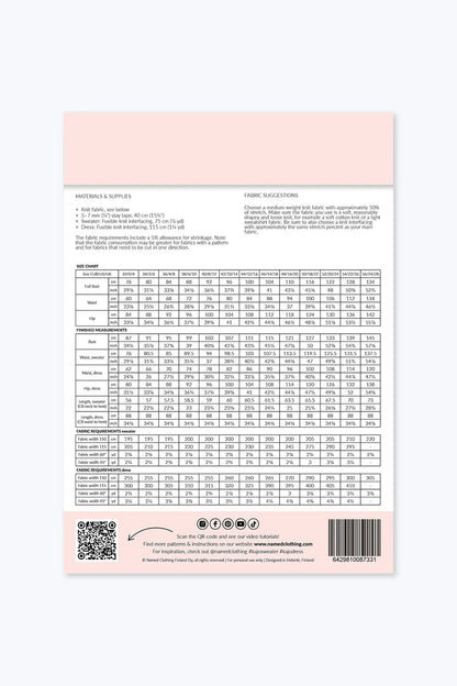 Kajo Batwing Wrap Sweater & Dress - Named Clothing - Sewing Pattern - Simplifi Fabric