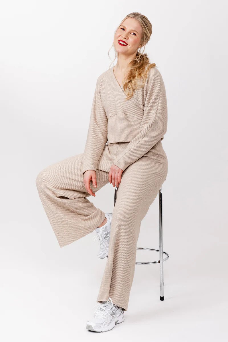 Kajo Batwing Wrap Sweater & Dress - Named Clothing - Sewing Pattern - Simplifi Fabric