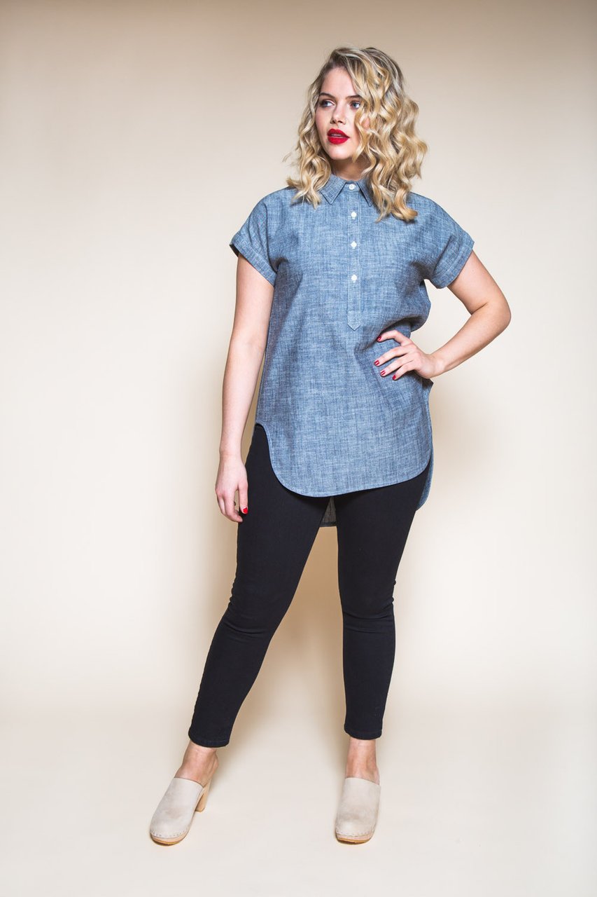 Kalle Shirt & Shirtdress Pattern - Closet Core Patterns - Simplifi Fabric