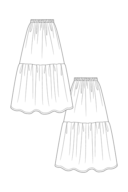 Kerttu Knot Dress and Skirt - PDF Pattern - Named Clothing - Simplifi Fabric