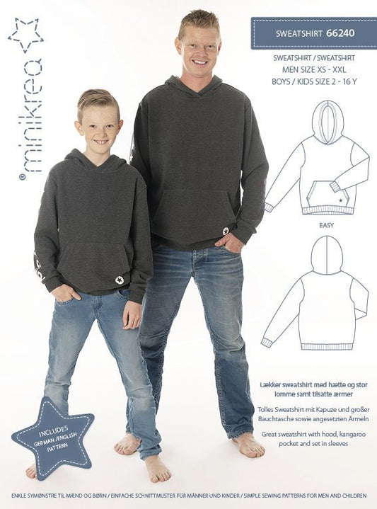 Kids / Mens Sweatshirt - Minikrea - Pattern - Simplifi Fabric