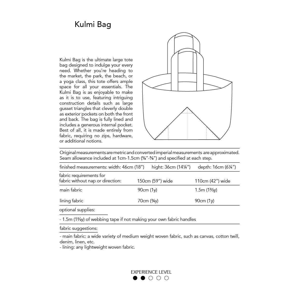 Kulmi Bag Sewing Pattern - Dhurata Davies - Simplifi Fabric