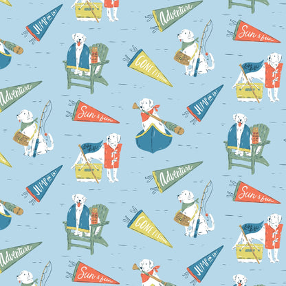 Lake Loving Labs - Camp Canine - Krissy Mast - Cloud 9 Fabrics - Poplin - Simplifi Fabric