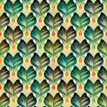 Lantern Leaves - Bali Dreams - Penn Gray Designs - Cloud 9 Fabrics - Poplin - Simplifi Fabric