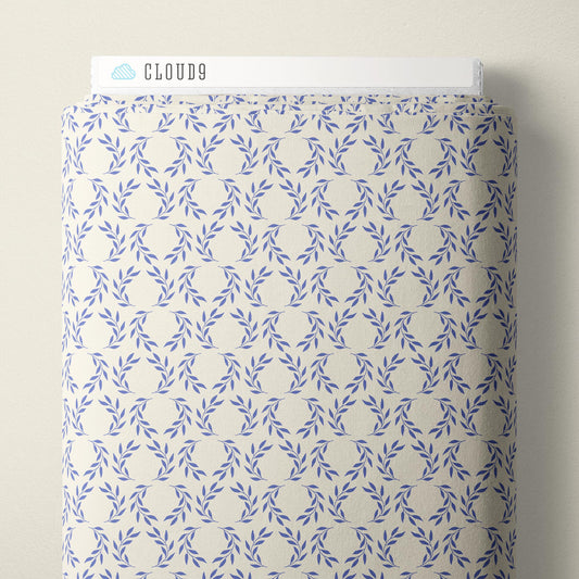 Laurel Leaves - Ivory - The Iliad - Aidi Riera - Cloud 9 Fabrics - Poplin - Simplifi Fabric